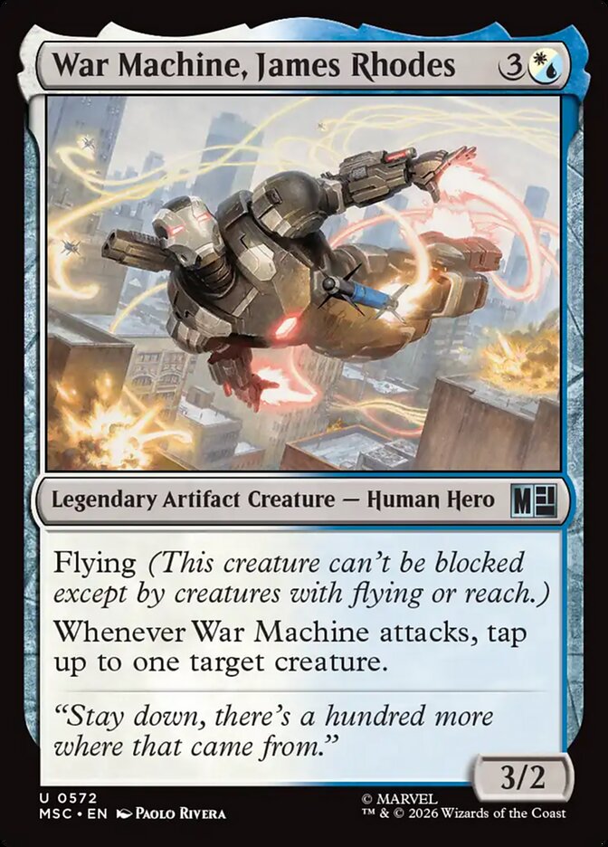 War Machine, James Rhodes - Marvel Super Heroes Commander (MSC)
