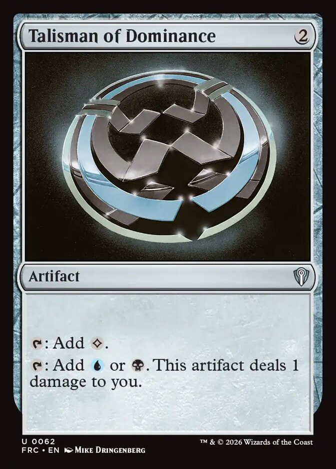 Talisman of Dominance - Reality Fracture Commander (FRC)