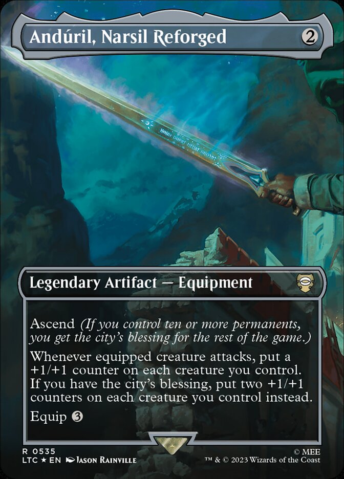 Andúril, Narsil Reforged #535 - Tales of Middle-earth Commander (LTC)