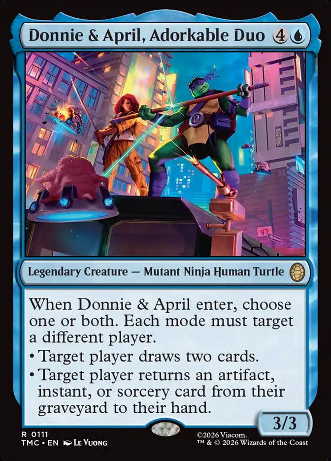 Donnie & April, Adorkable Duo #111 - Teenage Mutant Ninja Turtles Eternal (TMC)