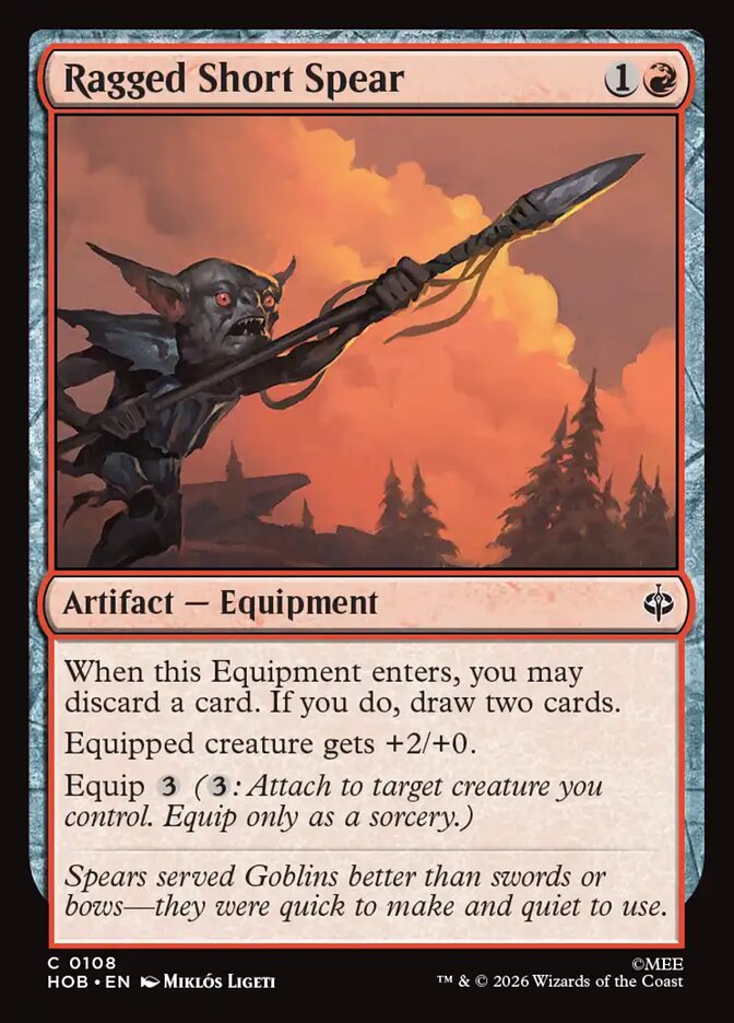 Ragged Short Spear - The Hobbit (HOB)