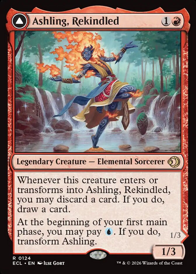 Ashling, Rekindled // Ashling, Rimebound #124 - Lorwyn Eclipsed (ECL)