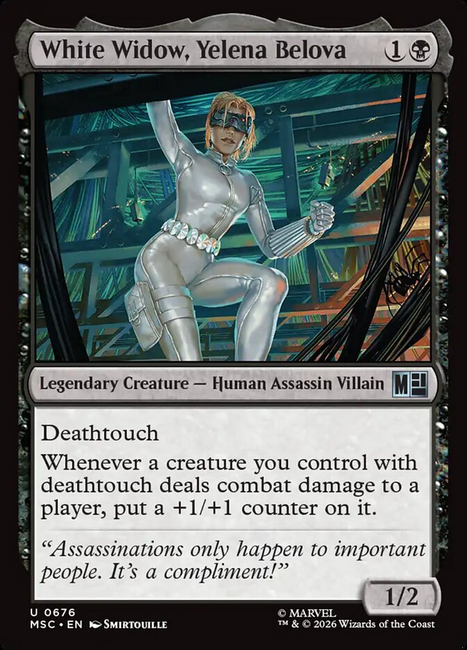 White Widow, Yelena Belova - Marvel Super Heroes Commander (MSC)