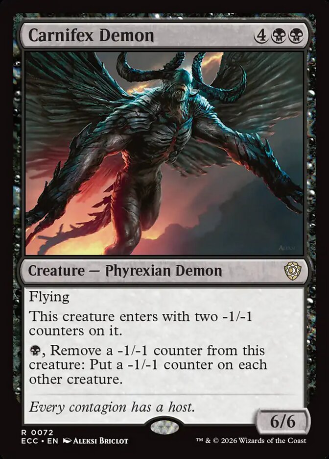 Carnifex Demon #72 - Lorwyn Eclipsed Commander (ECC)