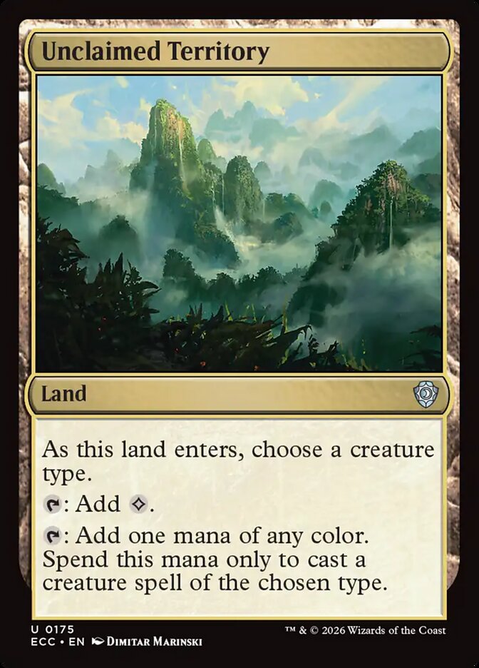 Unclaimed Territory #175 - Lorwyn Eclipsed Commander (ECC)