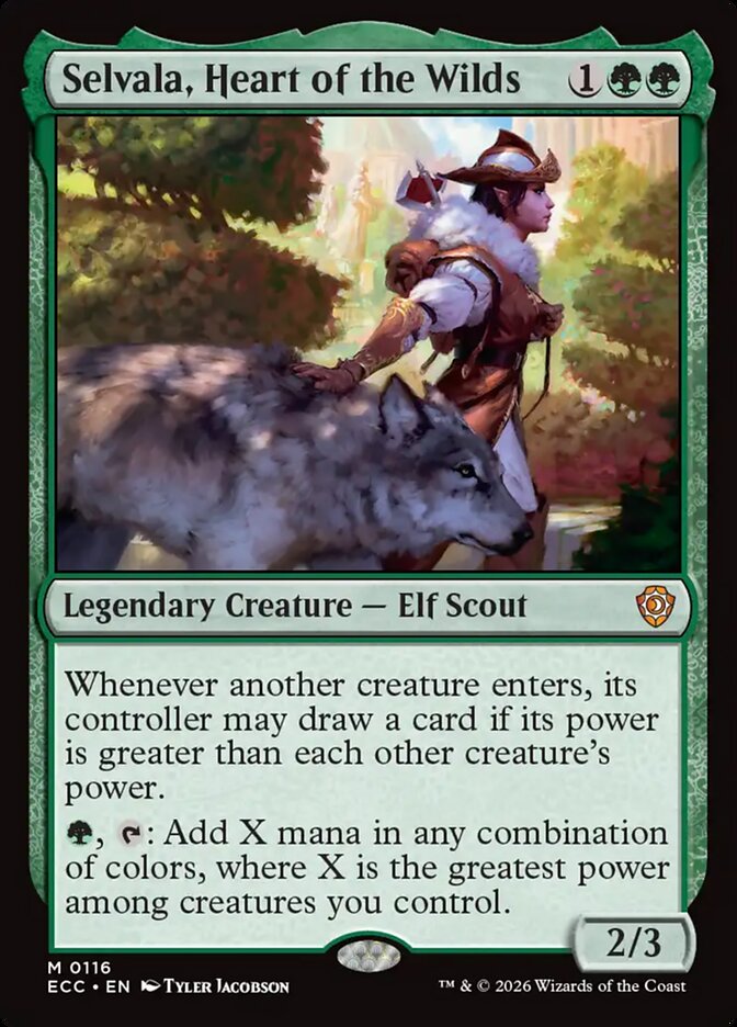 Selvala, Heart of the Wilds #116 - Lorwyn Eclipsed Commander (ECC)