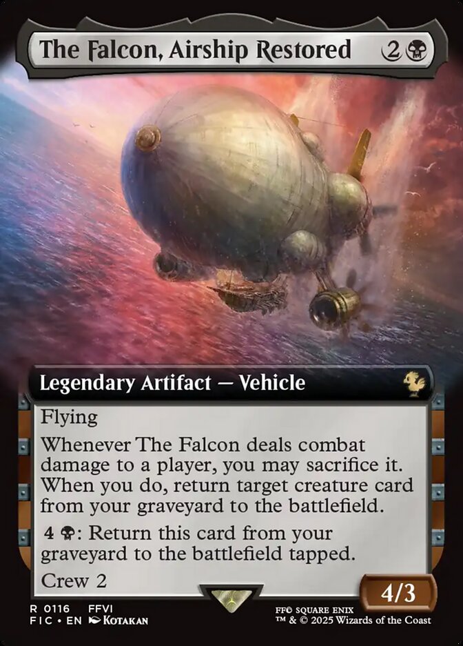 The Falcon, Airship Restored #116 - Final Fantasy Commander (FIC)