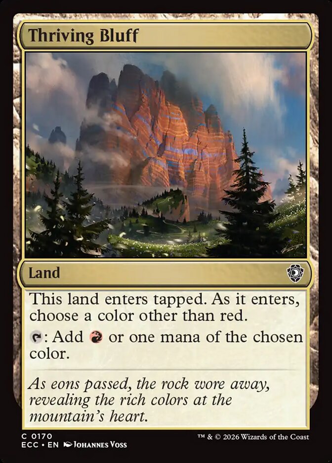 Thriving Bluff #170 - Lorwyn Eclipsed Commander (ECC)
