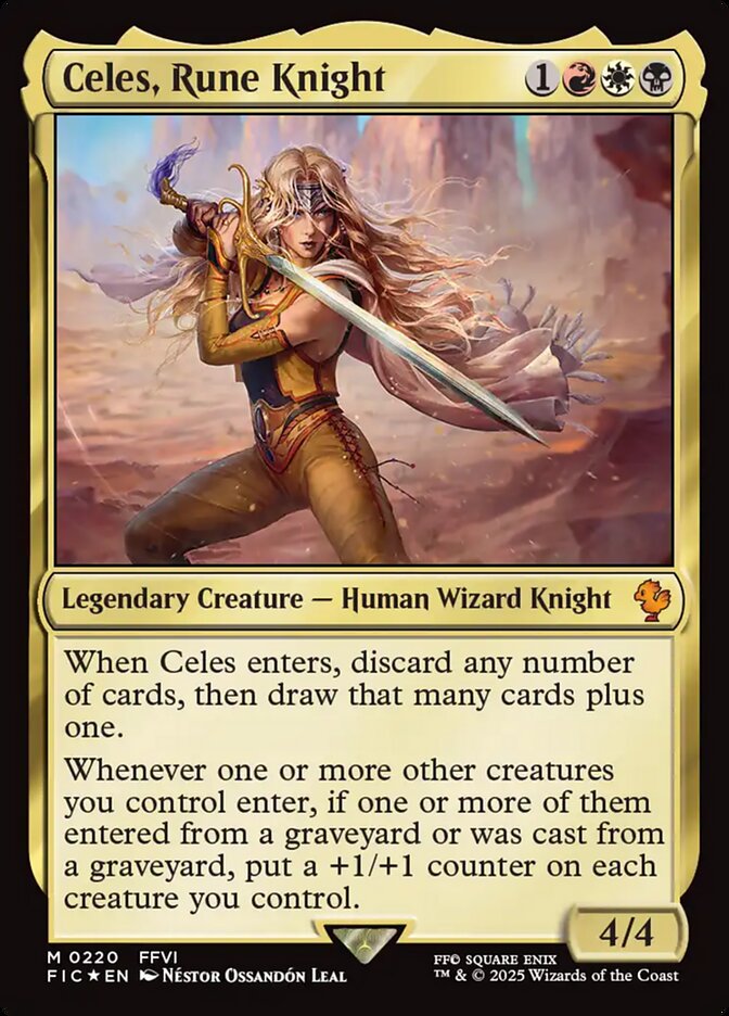 Celes, Rune Knight #220 - Final Fantasy Commander (FIC)