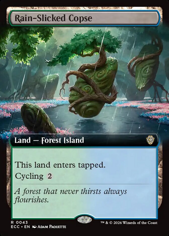 Rain-Slicked Copse #43 - Lorwyn Eclipsed Commander (ECC)