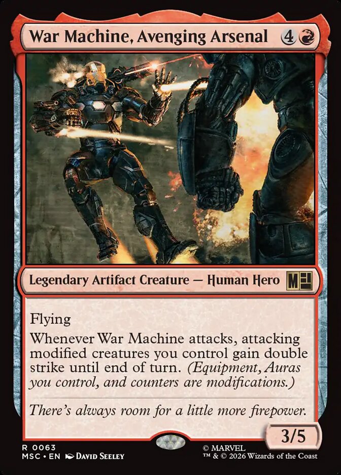 War Machine, Avenging Arsenal - Marvel Super Heroes Commander (MSC)