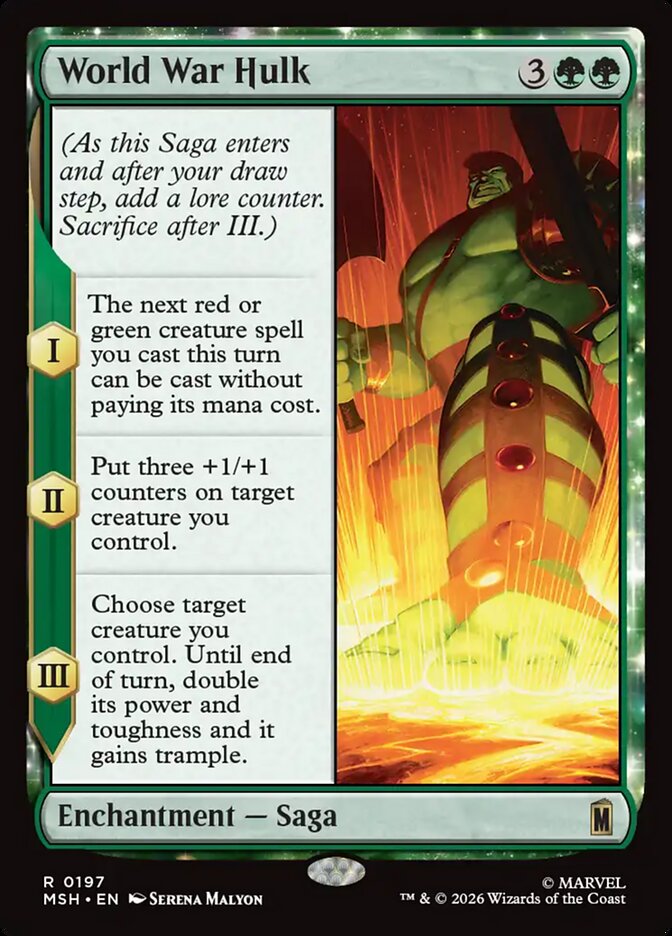 World War Hulk - Marvel Super Heroes (MSH)