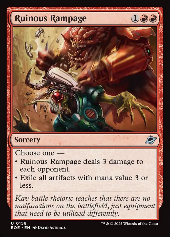 Ruinous Rampage - Edge of Eternities (EOE)