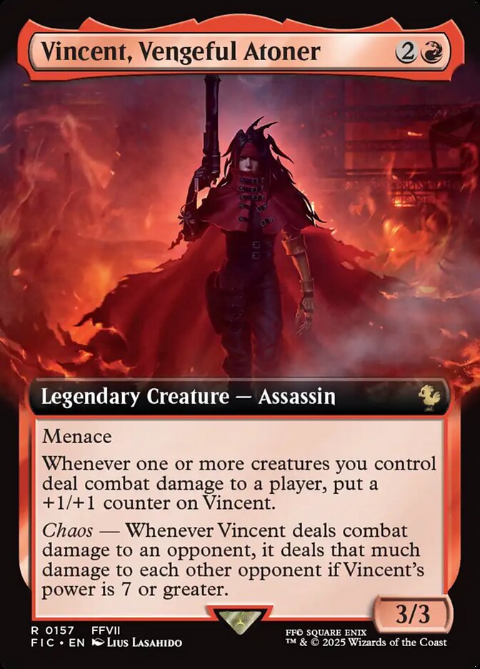 Vincent, Vengeful Atoner #157 - Final Fantasy Commander (FIC)