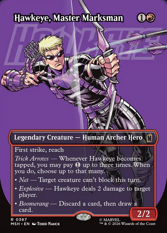 Hawkeye, Master Marksman - Marvel Super Heroes (MSH)