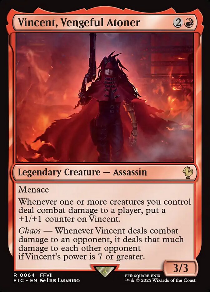 Vincent, Vengeful Atoner #64 - Final Fantasy Commander (FIC)