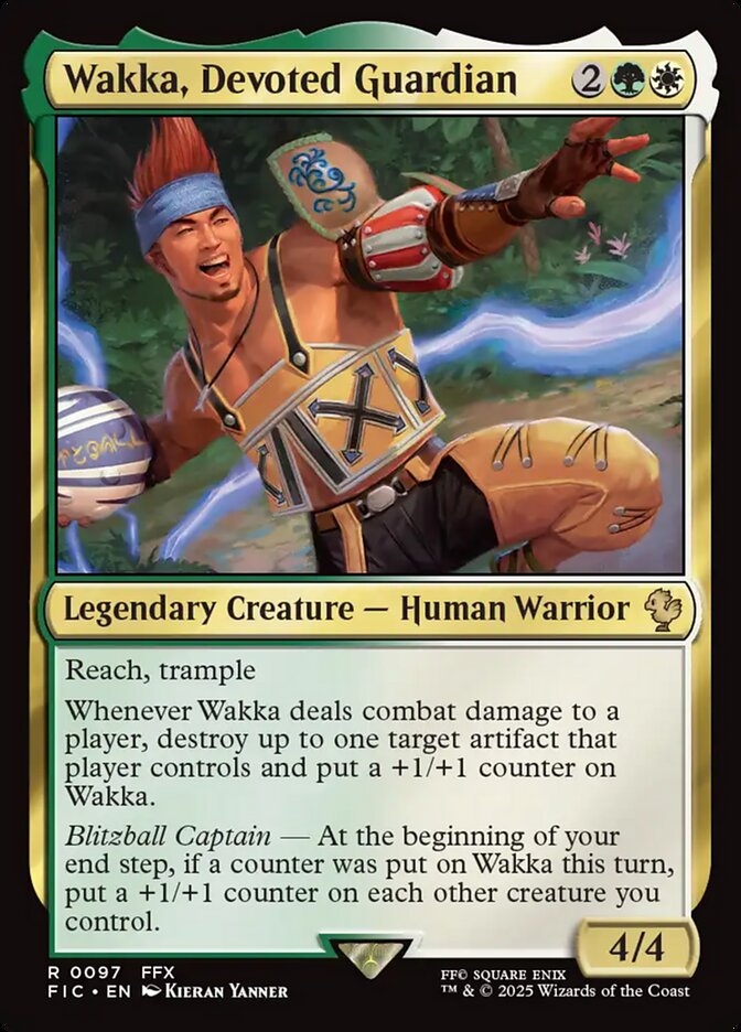 Wakka, Devoted Guardian #97 - Final Fantasy Commander (FIC)