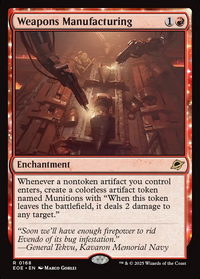Weapons Manufacturing - Edge of Eternities (EOE)