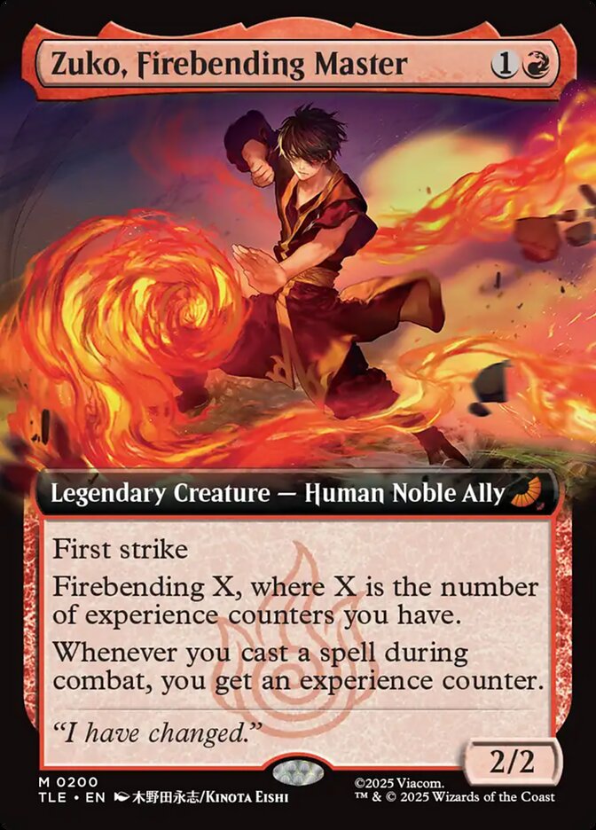 Zuko, Firebending Master #200 - Avatar: The Last Airbender Eternal (TLE)