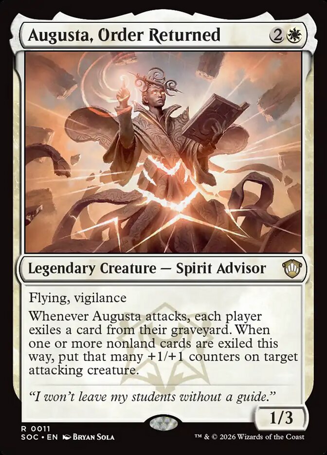 Augusta, Order Returned - Secrets of Strixhaven Commander (SOC)