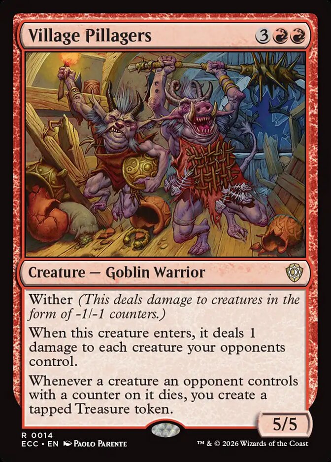 Village Pillagers #14 - Lorwyn Eclipsed Commander (ECC)