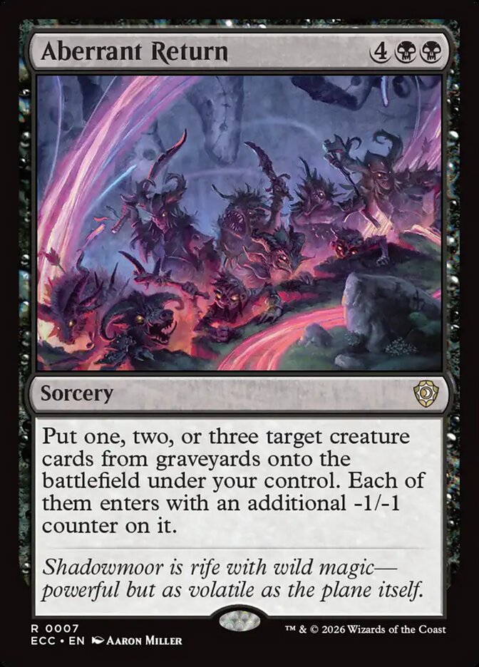 Aberrant Return #7 - Lorwyn Eclipsed Commander (ECC)