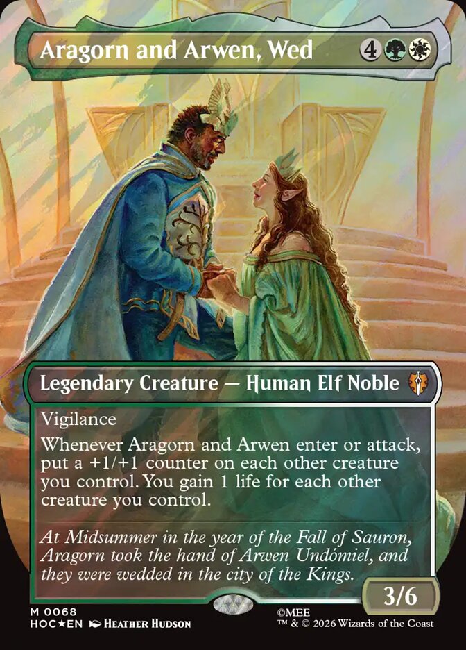 Aragorn and Arwen, Wed - The Hobbit Eternal (HOC)
