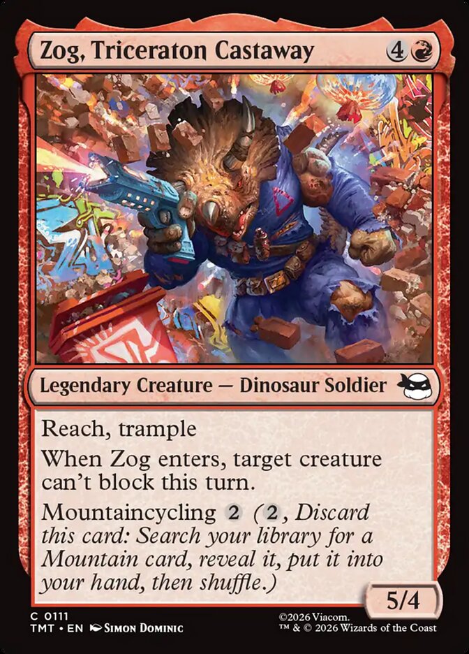 Zog, Triceraton Castaway #111 - Teenage Mutant Ninja Turtles (TMT)