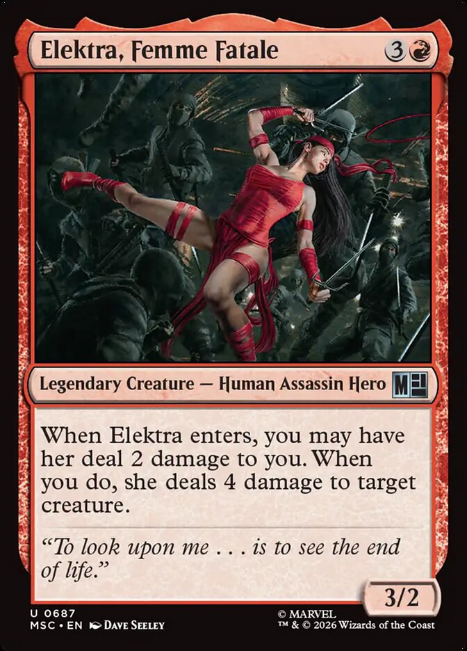 Elektra, Femme Fatale - Marvel Super Heroes Commander (MSC)