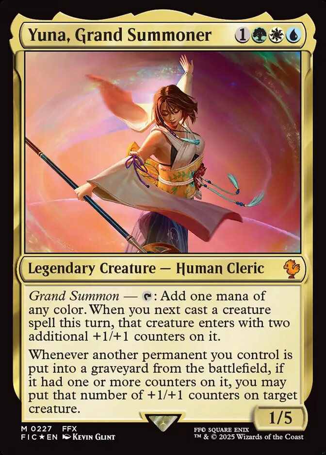Yuna, Grand Summoner #227 - Final Fantasy Commander (FIC)