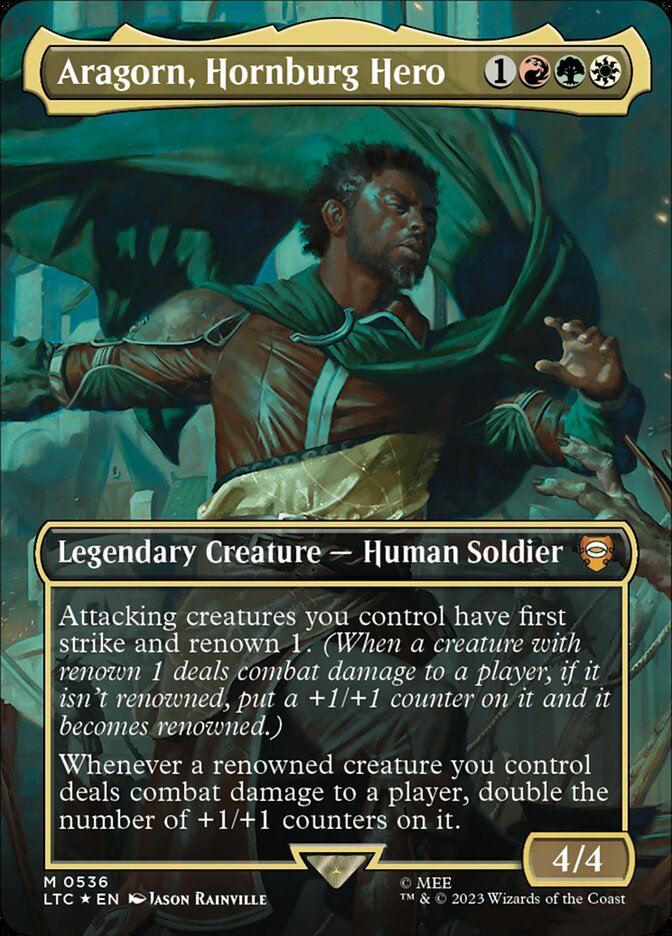 Aragorn, Hornburg Hero #536 - Tales of Middle-earth Commander (LTC)