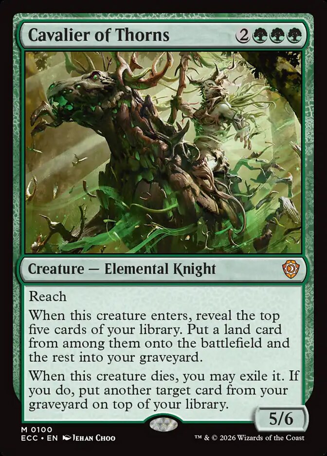 Cavalier of Thorns #100 - Lorwyn Eclipsed Commander (ECC)