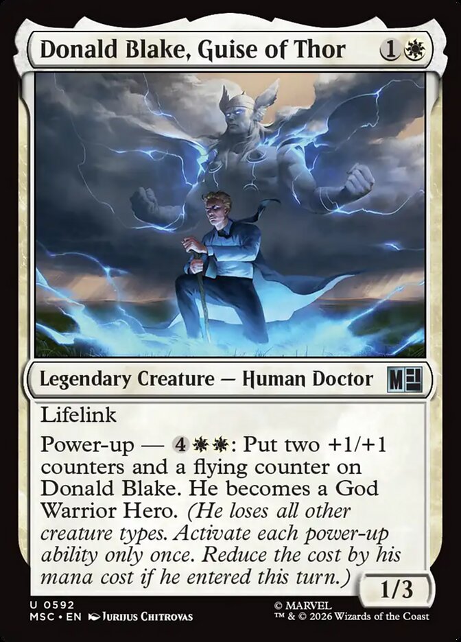 Donald Blake, Guise of Thor - Marvel Super Heroes Commander (MSC)