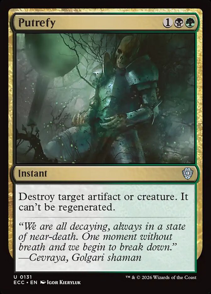 Putrefy #131 - Lorwyn Eclipsed Commander (ECC)