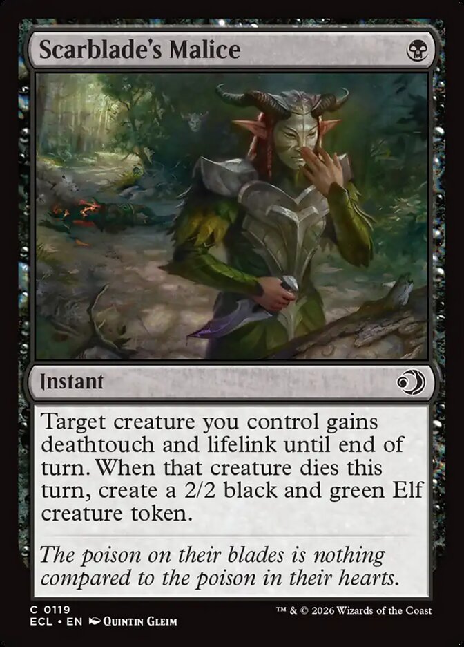 Scarblade's Malice - Lorwyn Eclipsed (ECL)