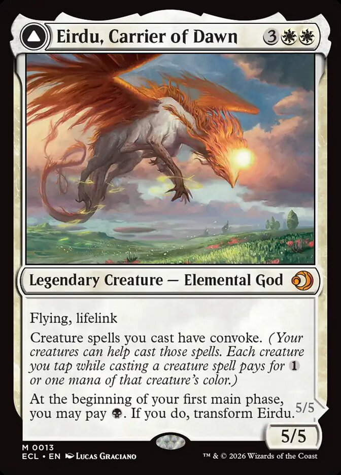Eirdu, Carrier of Dawn // Isilu, Carrier of Twilight - Lorwyn Eclipsed (ECL)
