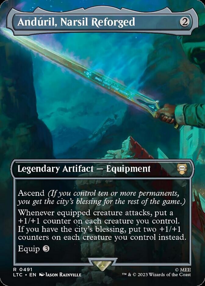 Andúril, Narsil Reforged #491 - Tales of Middle-earth Commander (LTC)