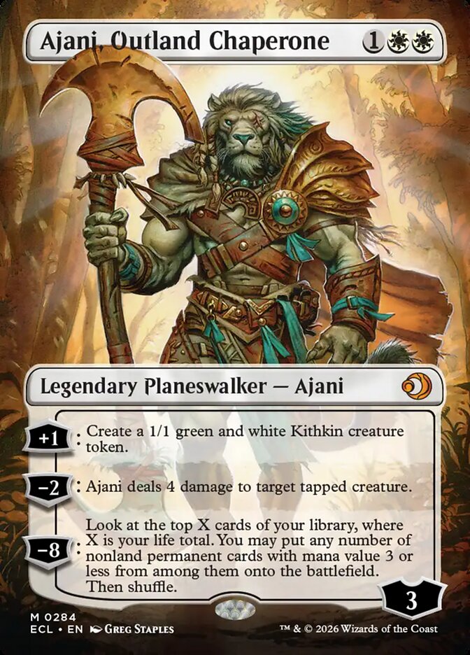 Ajani, Outland Chaperone #284 - Lorwyn Eclipsed (ECL)