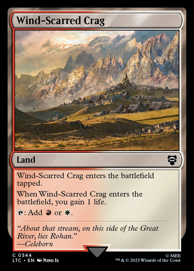 Wind-Scarred Crag #344 - Tales of Middle-earth Commander (LTC)