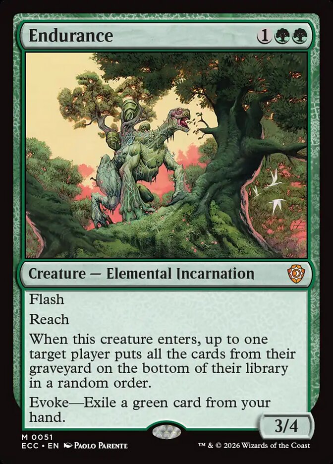 Endurance #51 - Lorwyn Eclipsed Commander (ECC)