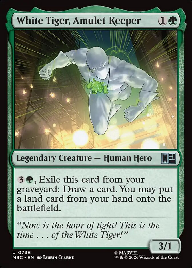White Tiger, Amulet Keeper - Marvel Super Heroes Commander (MSC)