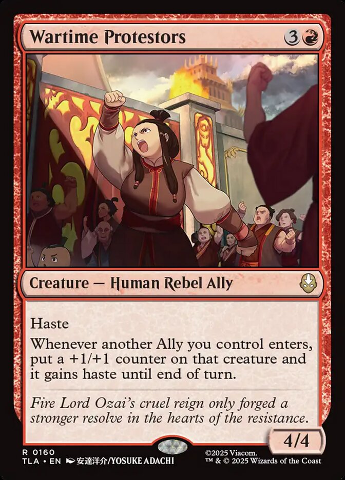 Wartime Protestors - Avatar: The Last Airbender (TLA)