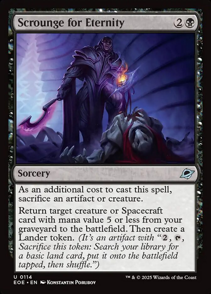 Scrounge for Eternity - Edge of Eternities (EOE)