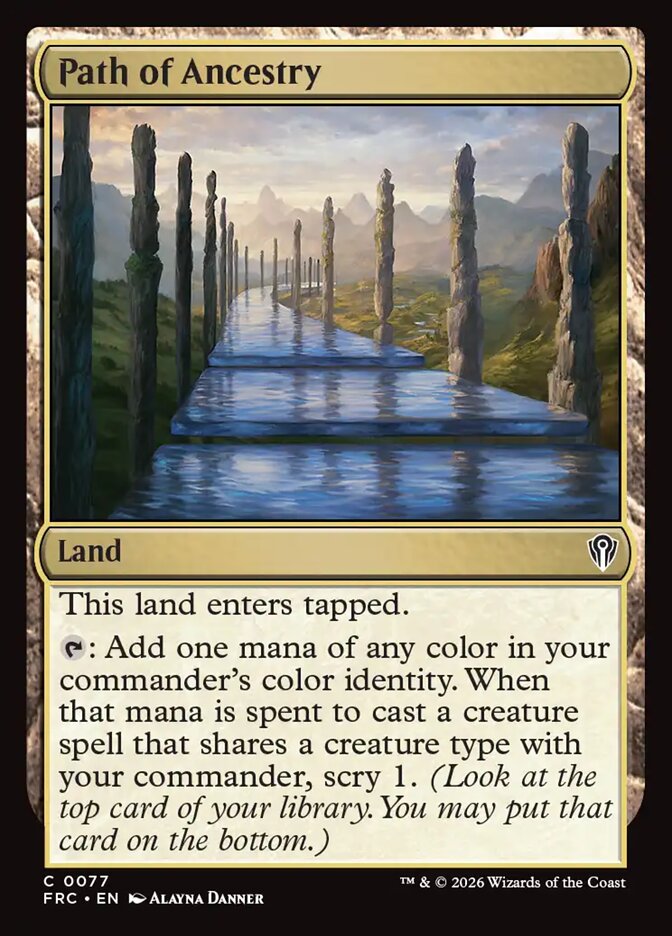 Path of Ancestry - Reality Fracture Commander (FRC)