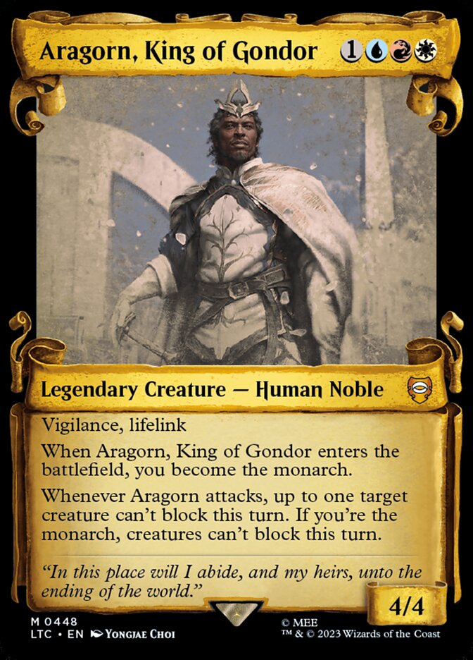 Aragorn, King of Gondor #448 - Tales of Middle-earth Commander (LTC)