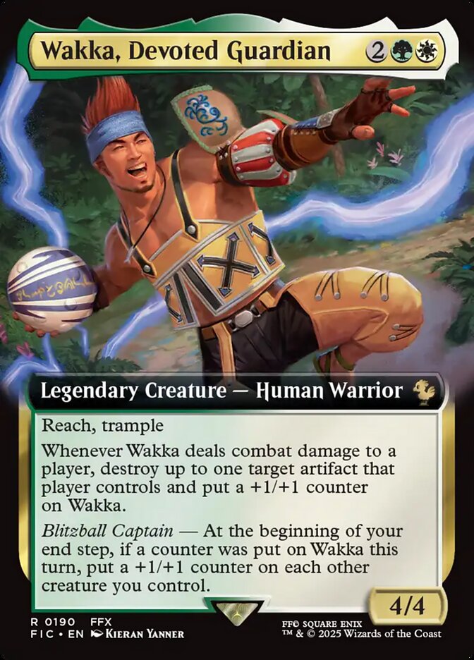 Wakka, Devoted Guardian #190 - Final Fantasy Commander (FIC)