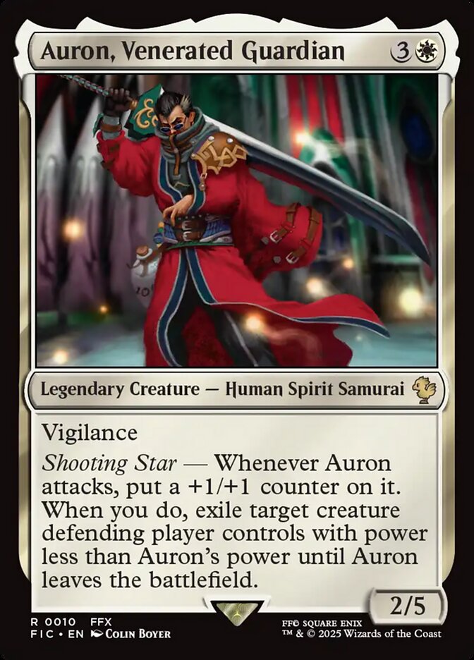 Auron, Venerated Guardian #10 - Final Fantasy Commander (FIC)