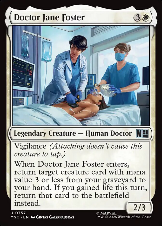 Doctor Jane Foster - Marvel Super Heroes Commander (MSC)