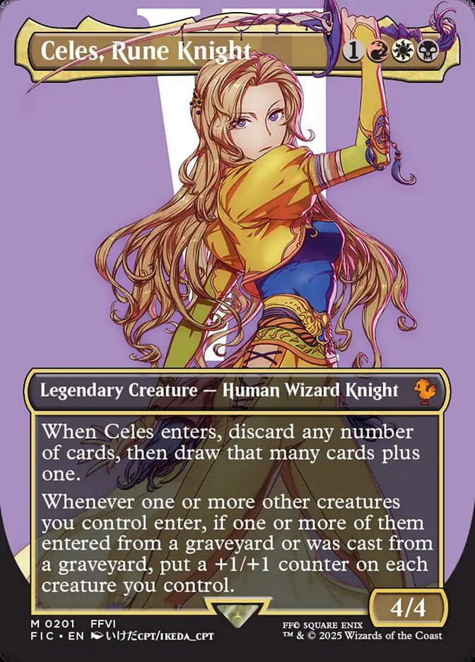 Celes, Rune Knight #201 - Final Fantasy Commander (FIC)