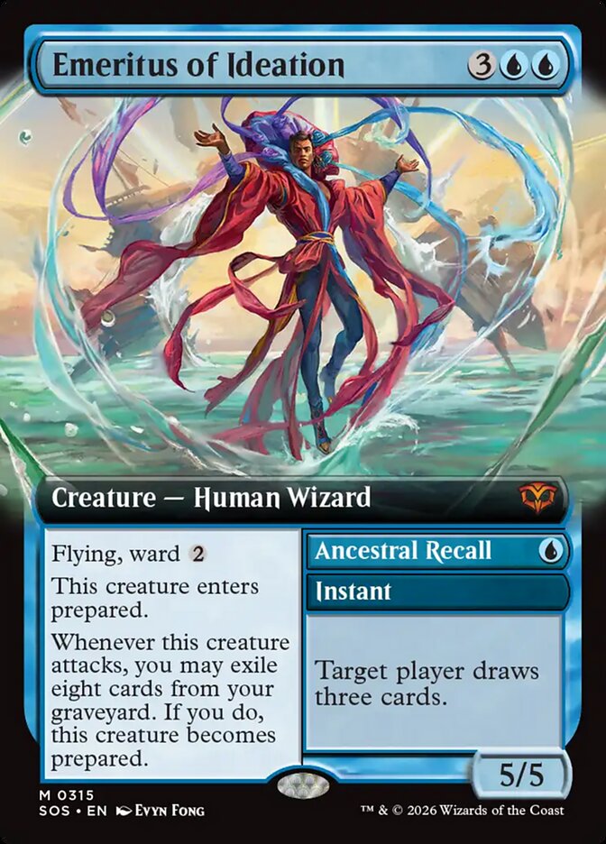 Emeritus of Ideation // Ancestral Recall - Secrets of Strixhaven (SOS)